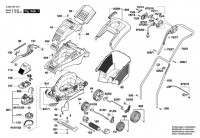 Bosch 3 600 H81 B71 ROTAK 37 Lawnmower Spare Parts